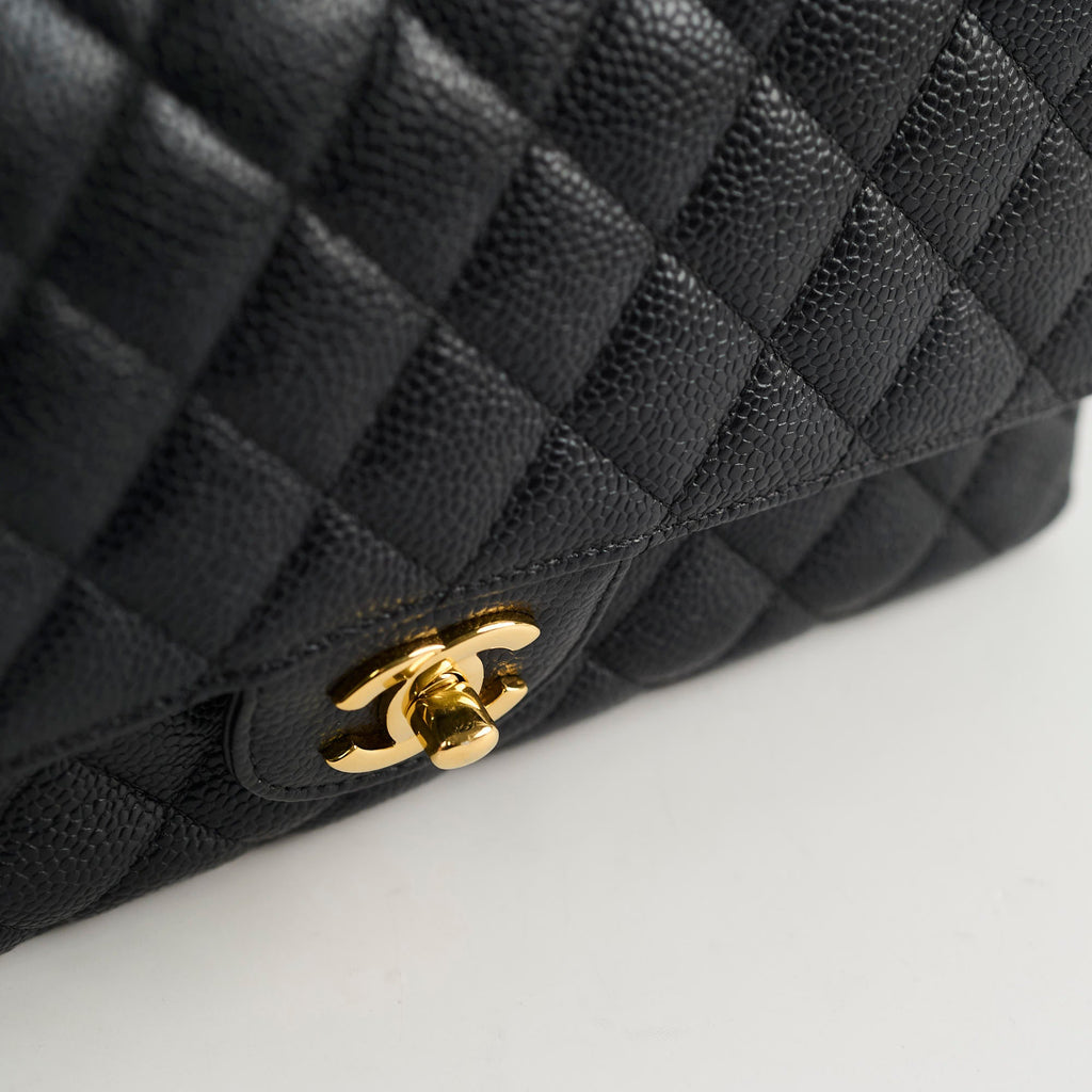 Chanel Classic Flap Medium/Large Black Caviar