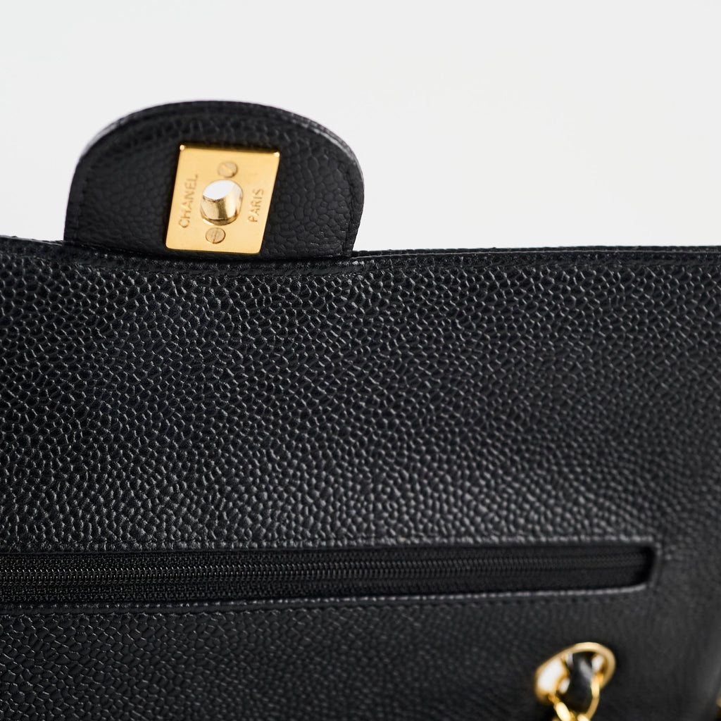 Chanel Classic Flap Medium/Large Black Caviar