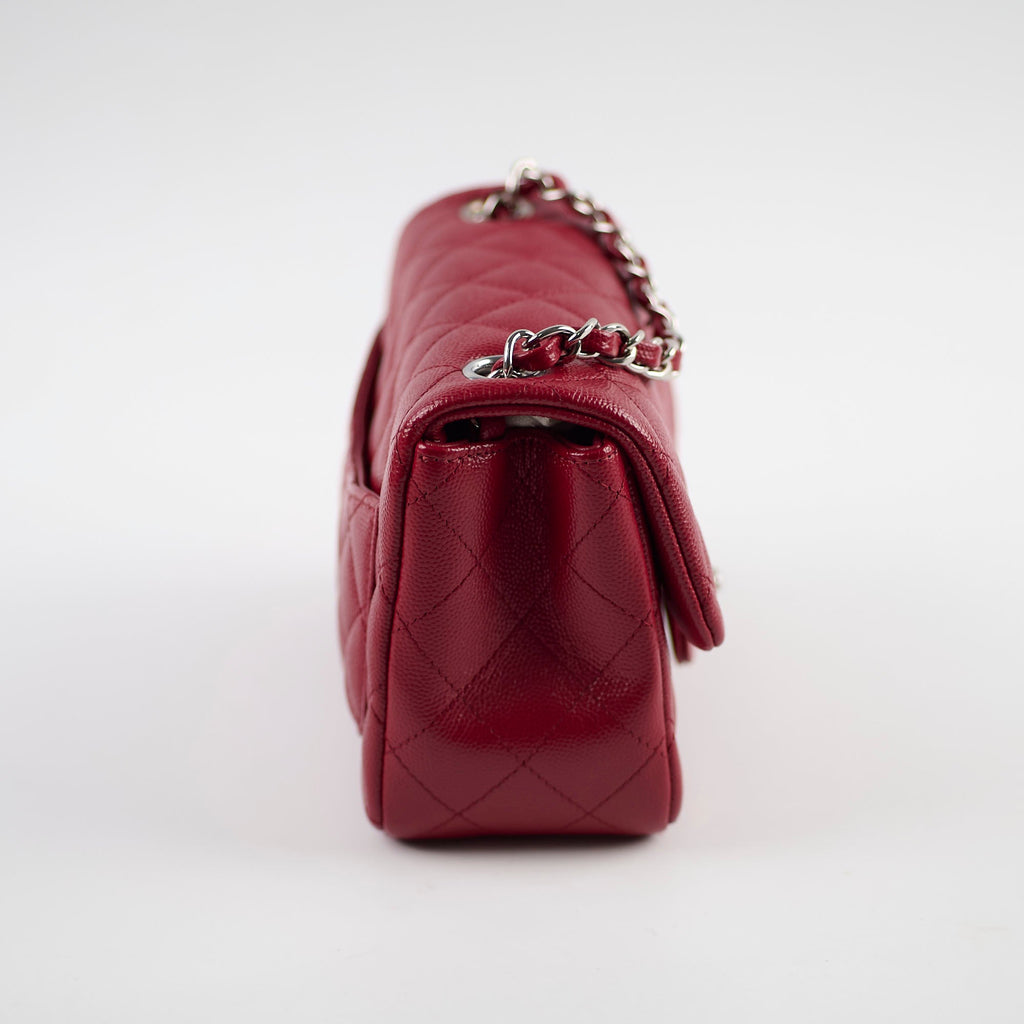 Chanel Classic Flap Square Caviar Mini Red Crossbody - Series 24