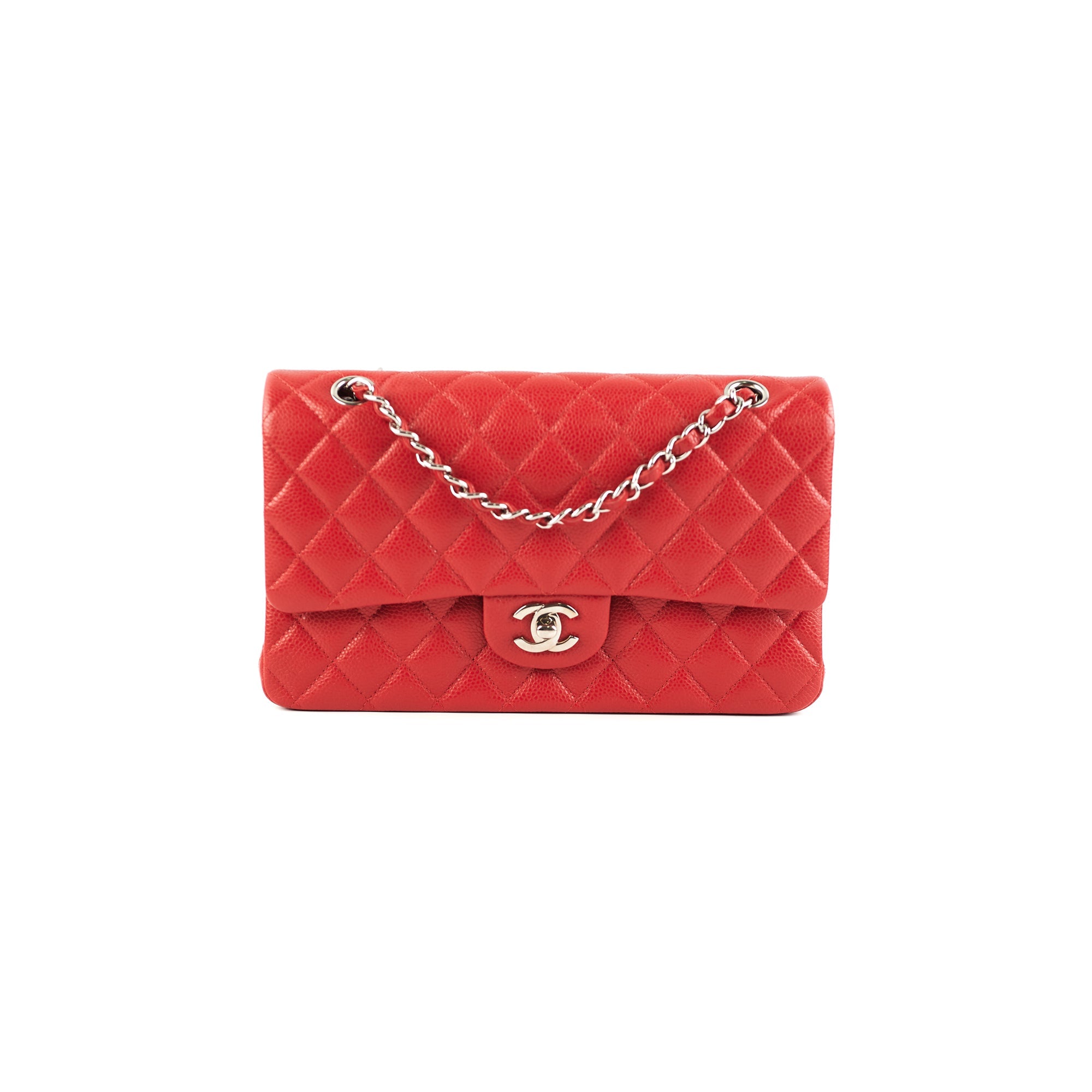 Chanel Classic Flap Medium Caviar Red