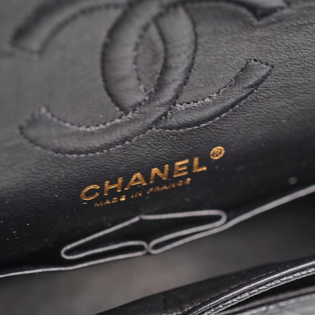 Chanel Small Caviar Double Classic Flap Black 12 Series