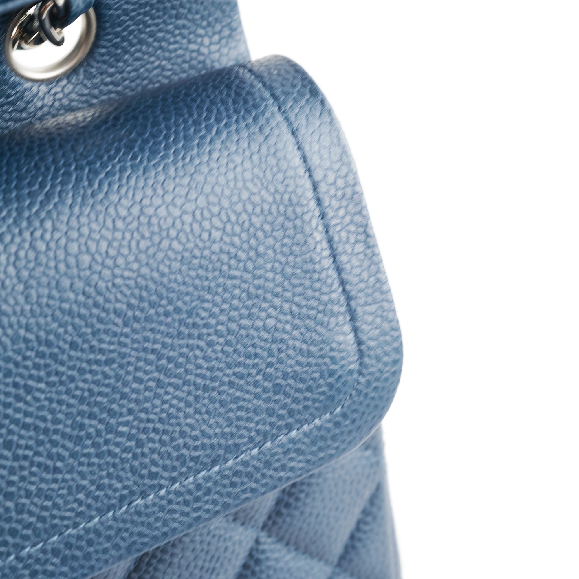 Chanel Medium/Large Double Classic Flap Caviar Navy