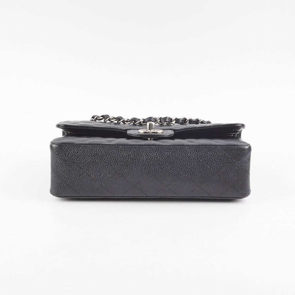 Chanel Small Quilted Caviar Classic Flap Black