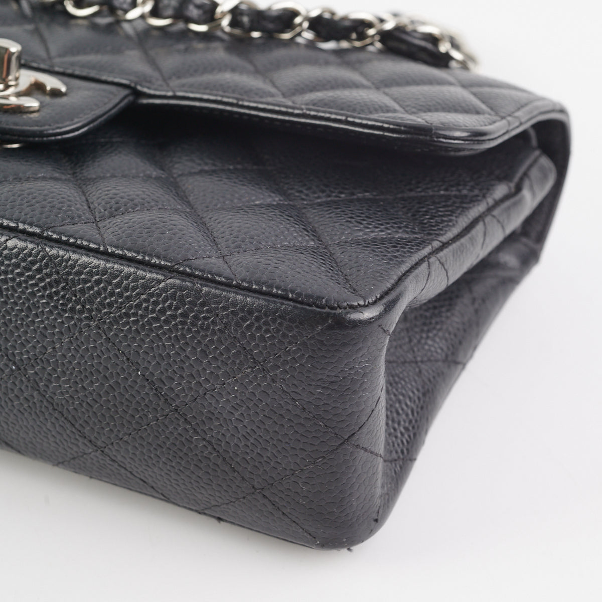 Chanel Small Quilted Caviar Classic Flap Black