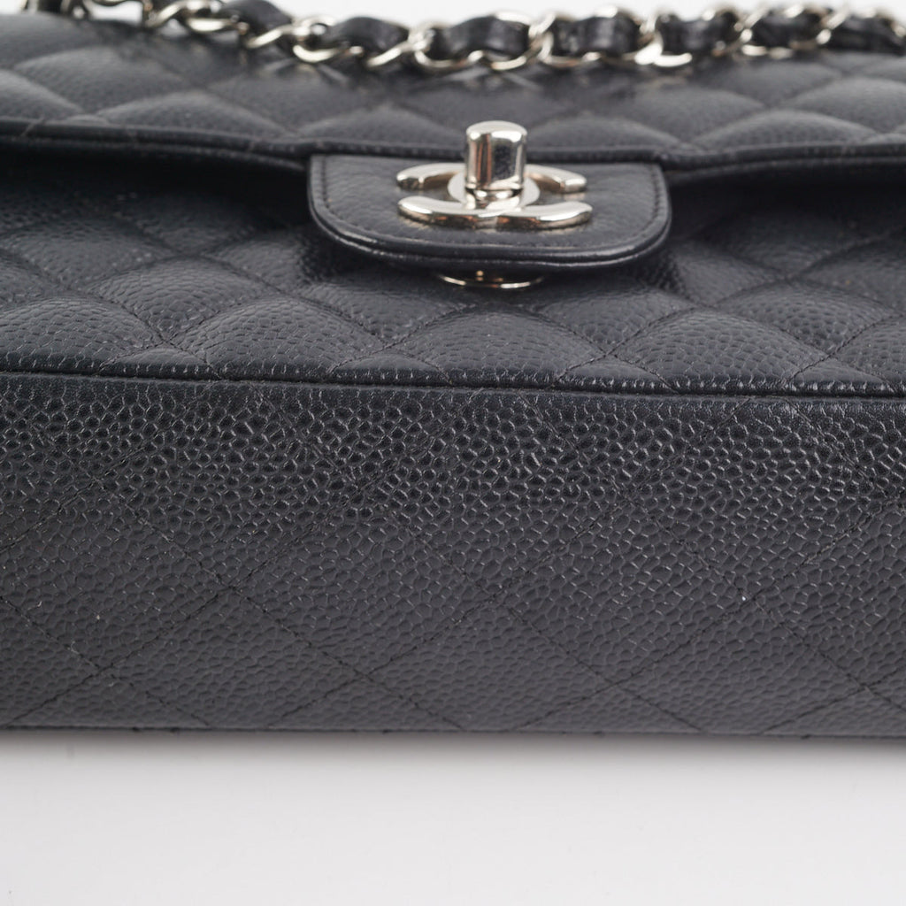 Chanel Small Quilted Caviar Classic Flap Black