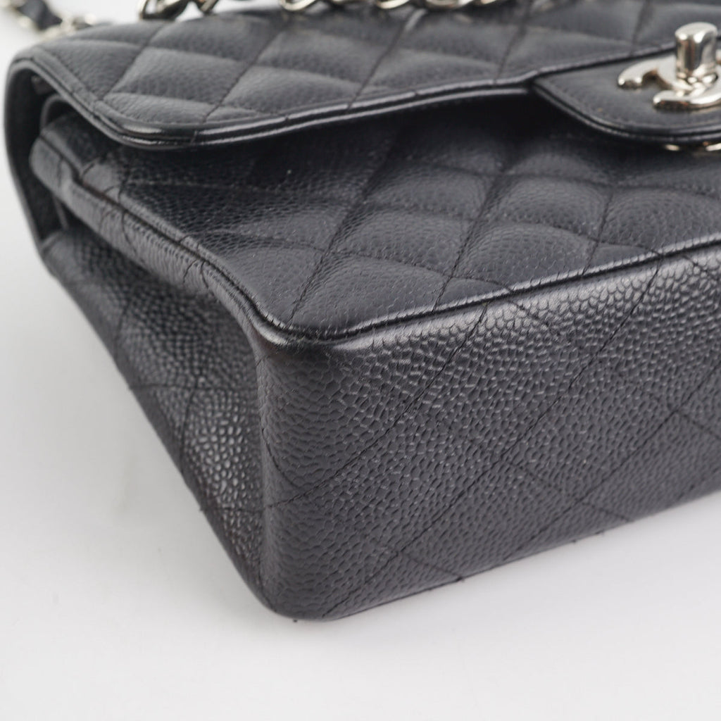Chanel Small Quilted Caviar Classic Flap Black