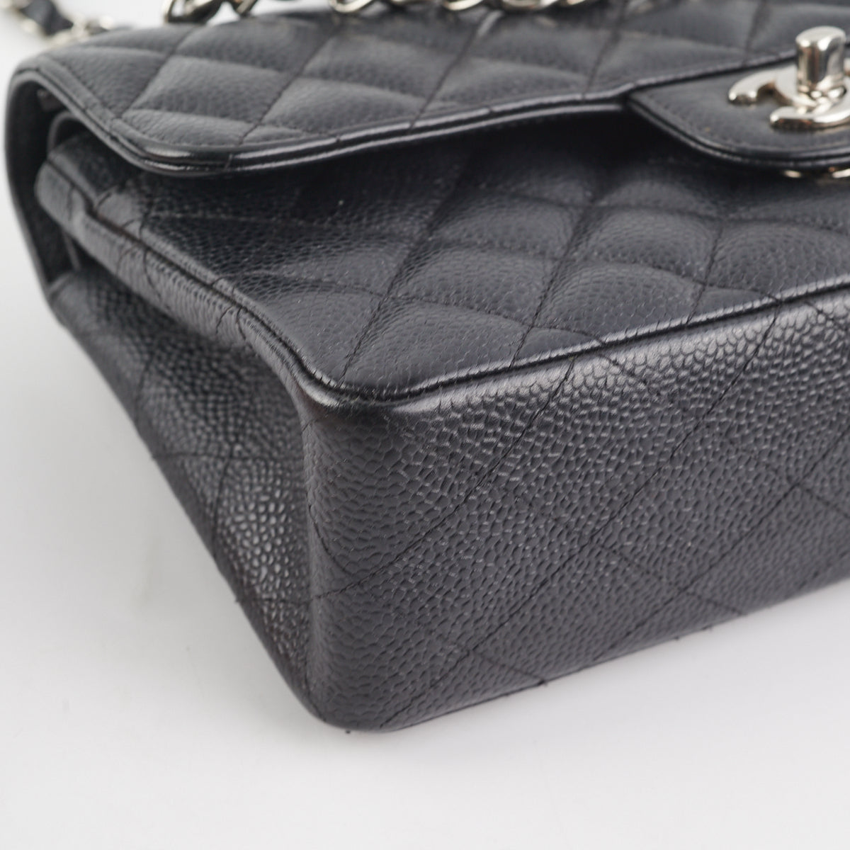 Chanel Small Quilted Caviar Classic Flap Black