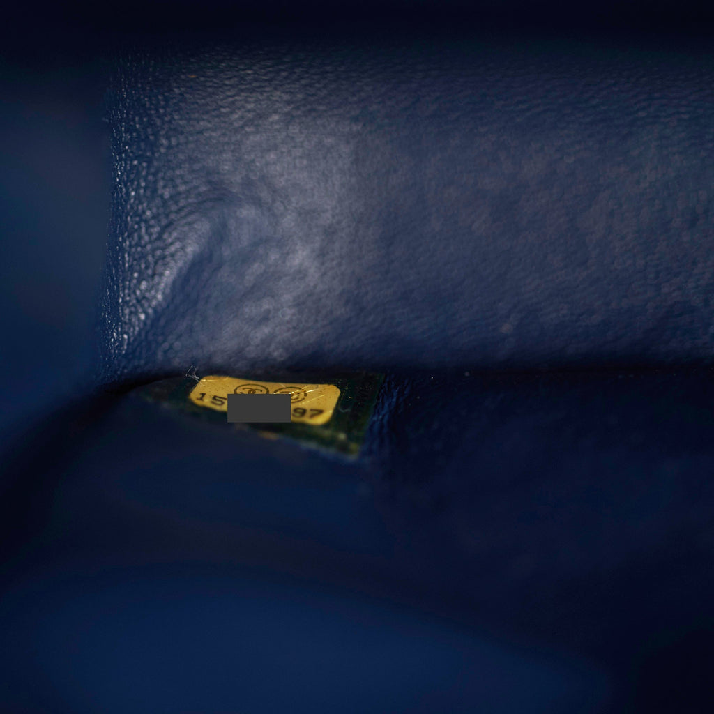 Chanel Classic Flap Medium/Large Caviar Blue Shoulder Bag