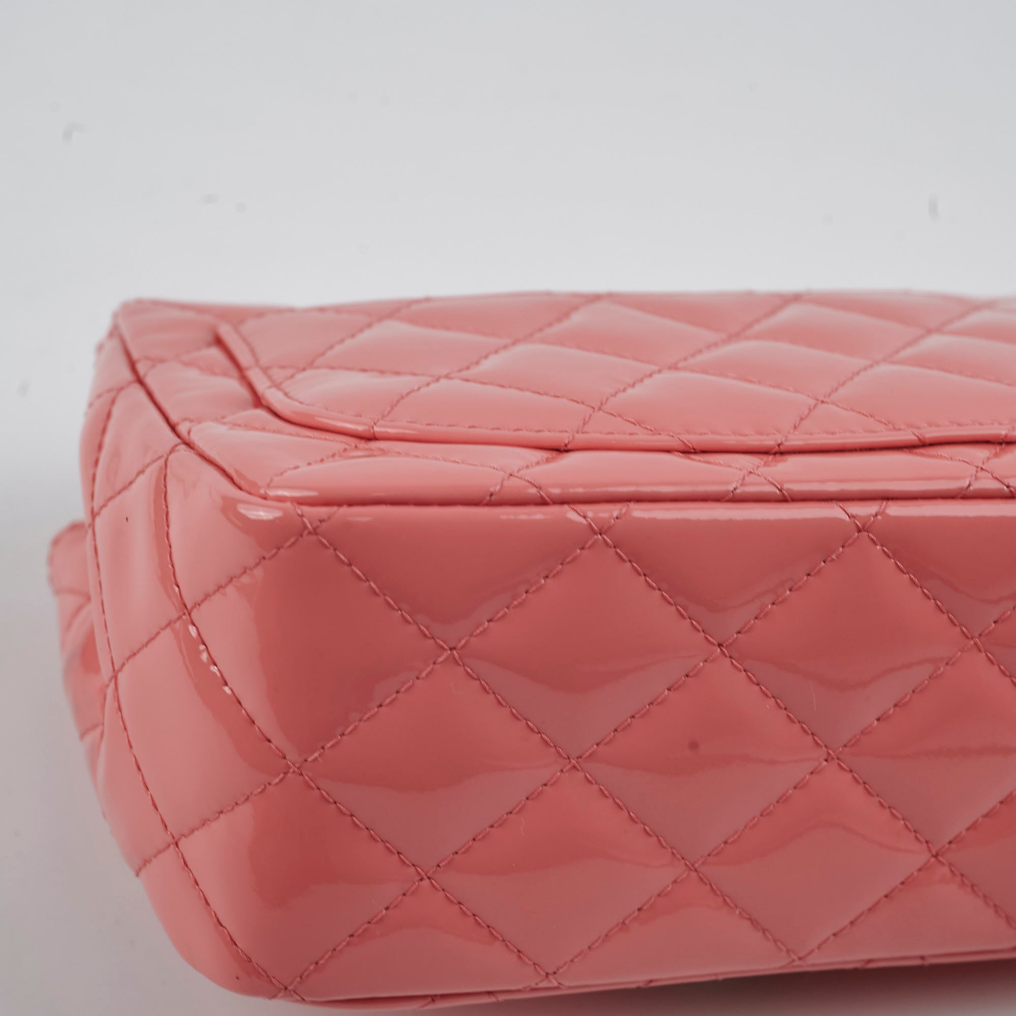 Chanel Classic Flap Square Patent Pink - Series 21