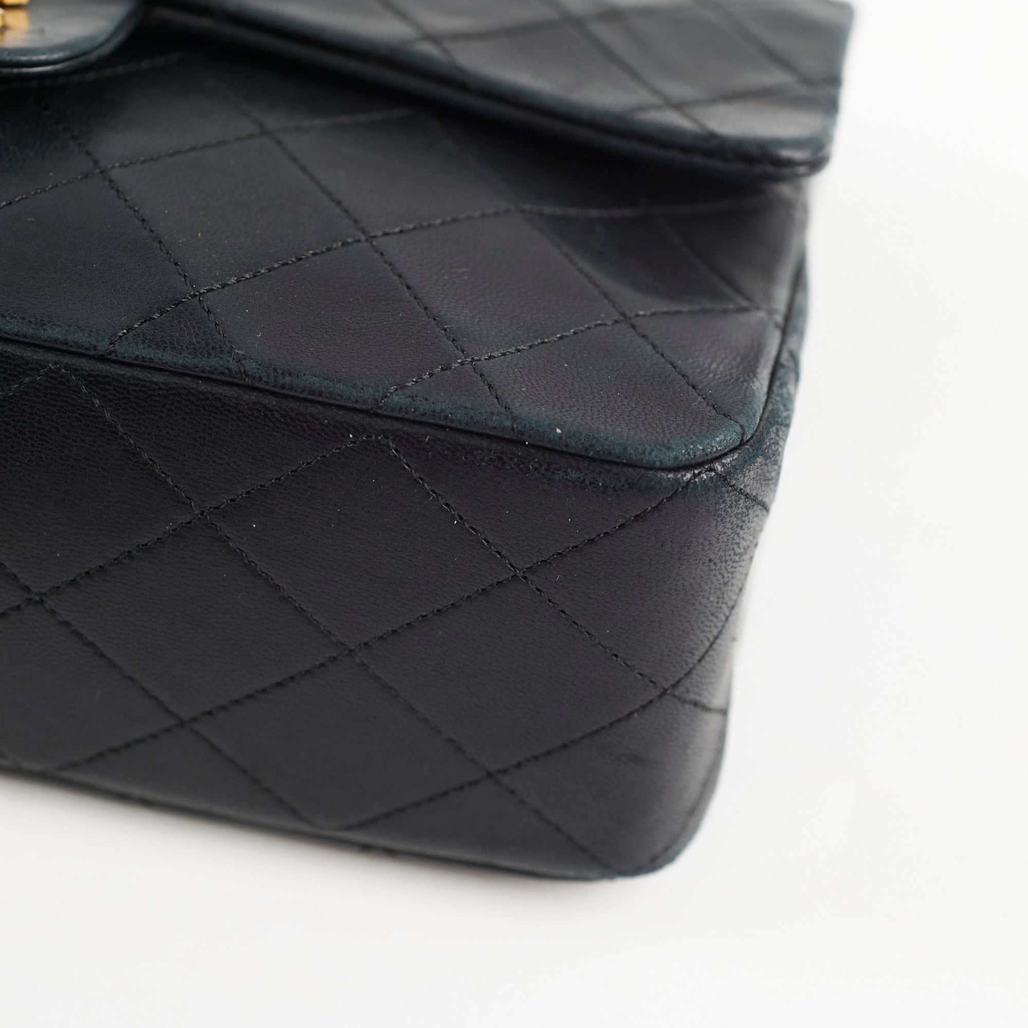 Chanel Medium/Large Vintage Double Classic Flap Black