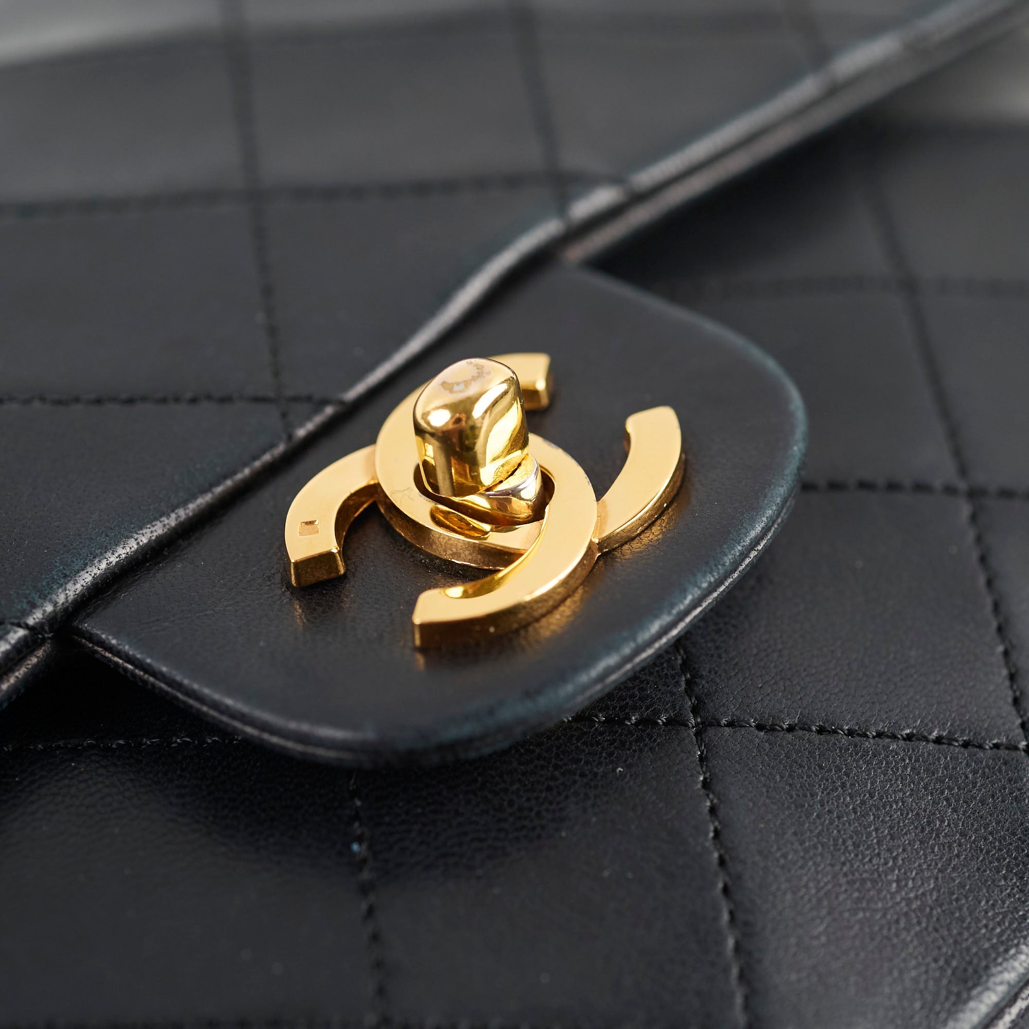 Chanel Medium/Large Vintage Double Classic Flap Black