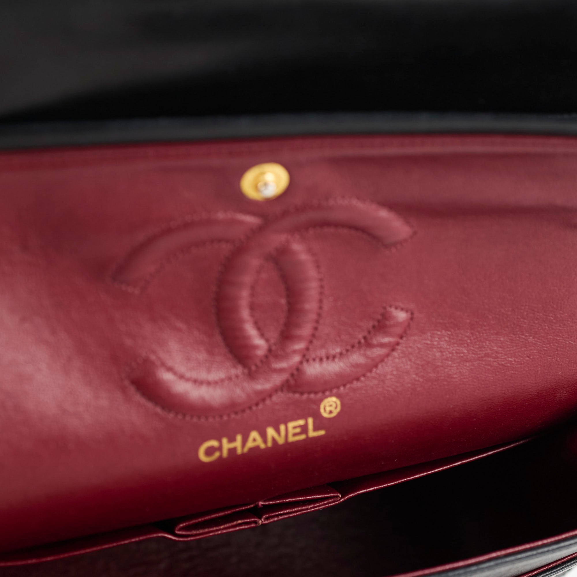 Chanel Medium/Large Vintage Double Classic Flap Black