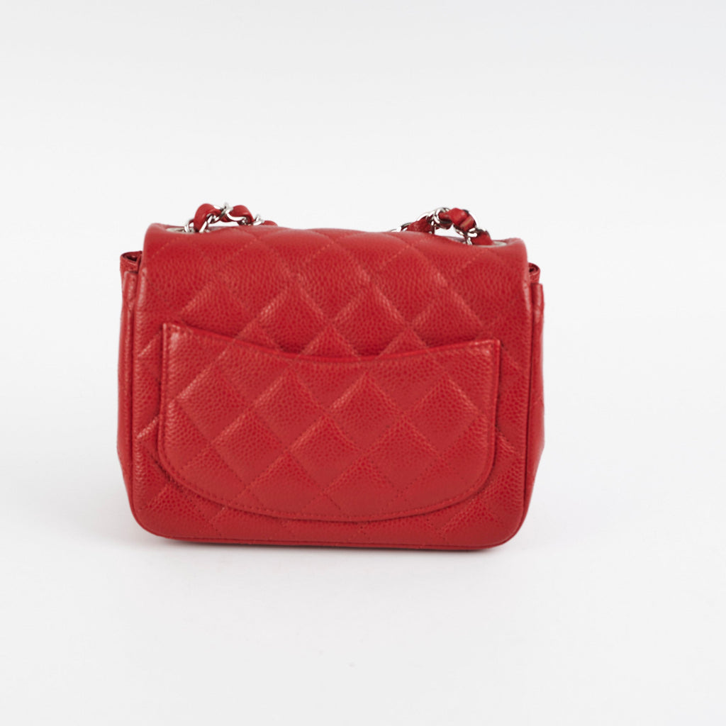 23/7 DOTD- Chanel Classic Flap Square Caviar Red