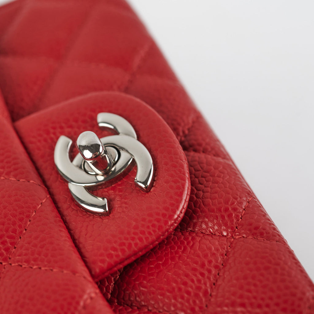 23/7 DOTD- Chanel Classic Flap Square Caviar Red