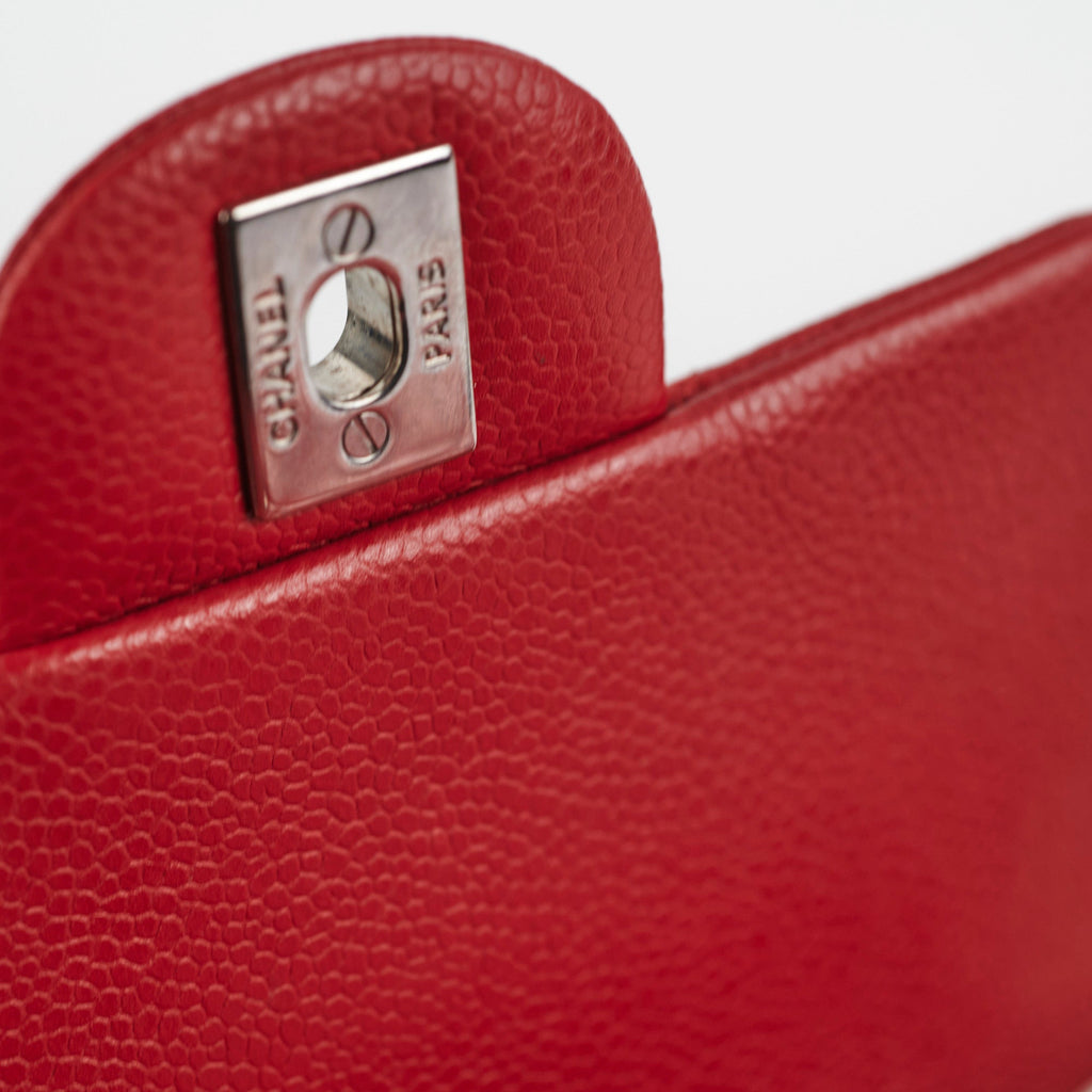 23/7 DOTD- Chanel Classic Flap Square Caviar Red