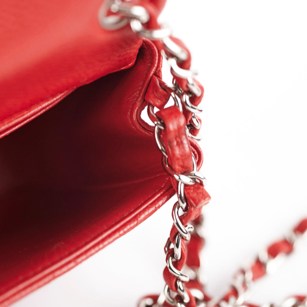 23/7 DOTD- Chanel Classic Flap Square Caviar Red