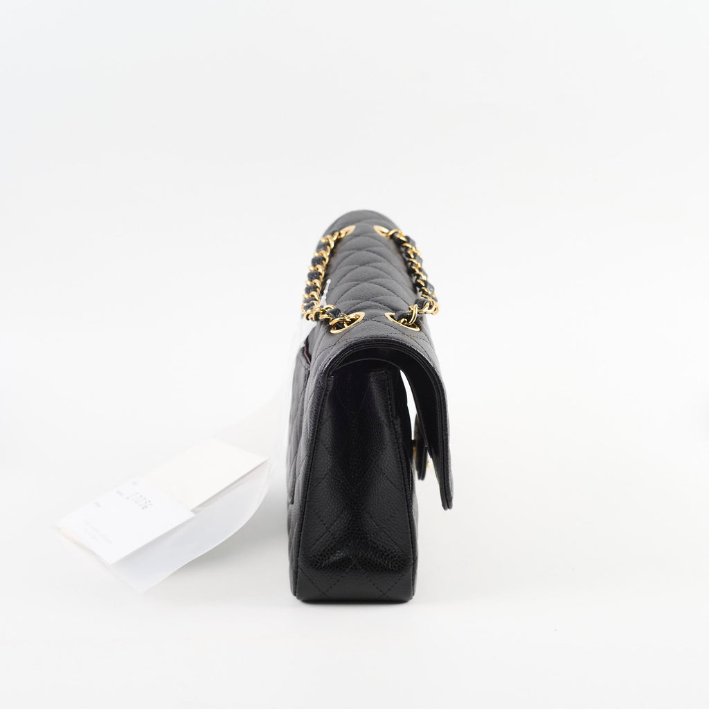Chanel Classic Flap Medium Black Caviar GHW (microchip)