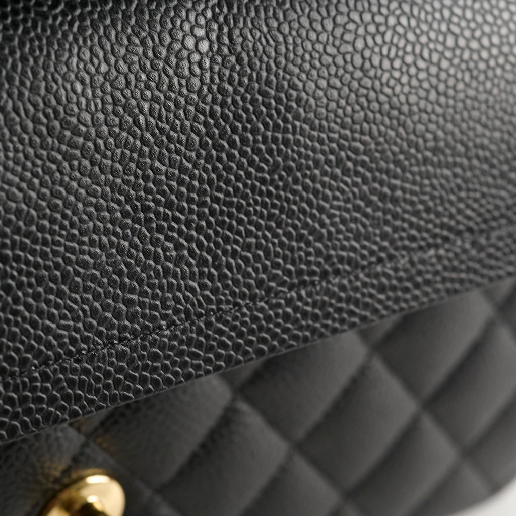 Chanel Classic Flap Medium Black Caviar GHW (microchip)
