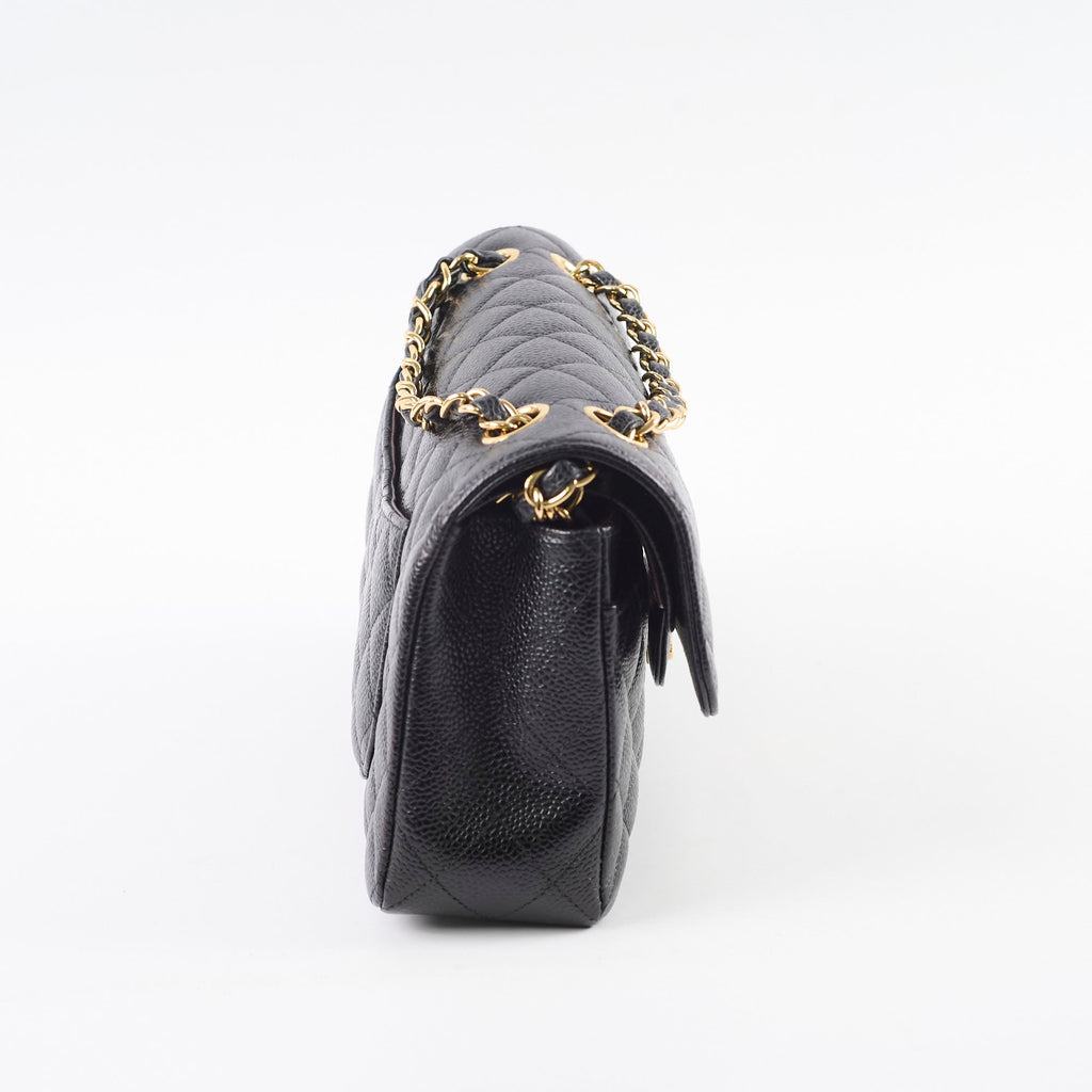 Chanel Small Classic Flap Black Caviar GHW