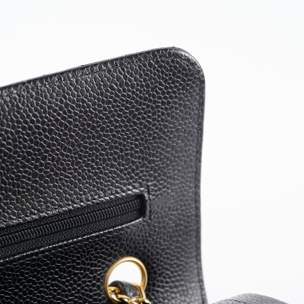 Chanel Small Classic Flap Black Caviar GHW