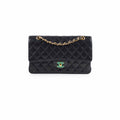 Chanel Medium/Large Caviar Double Classic Flap Black