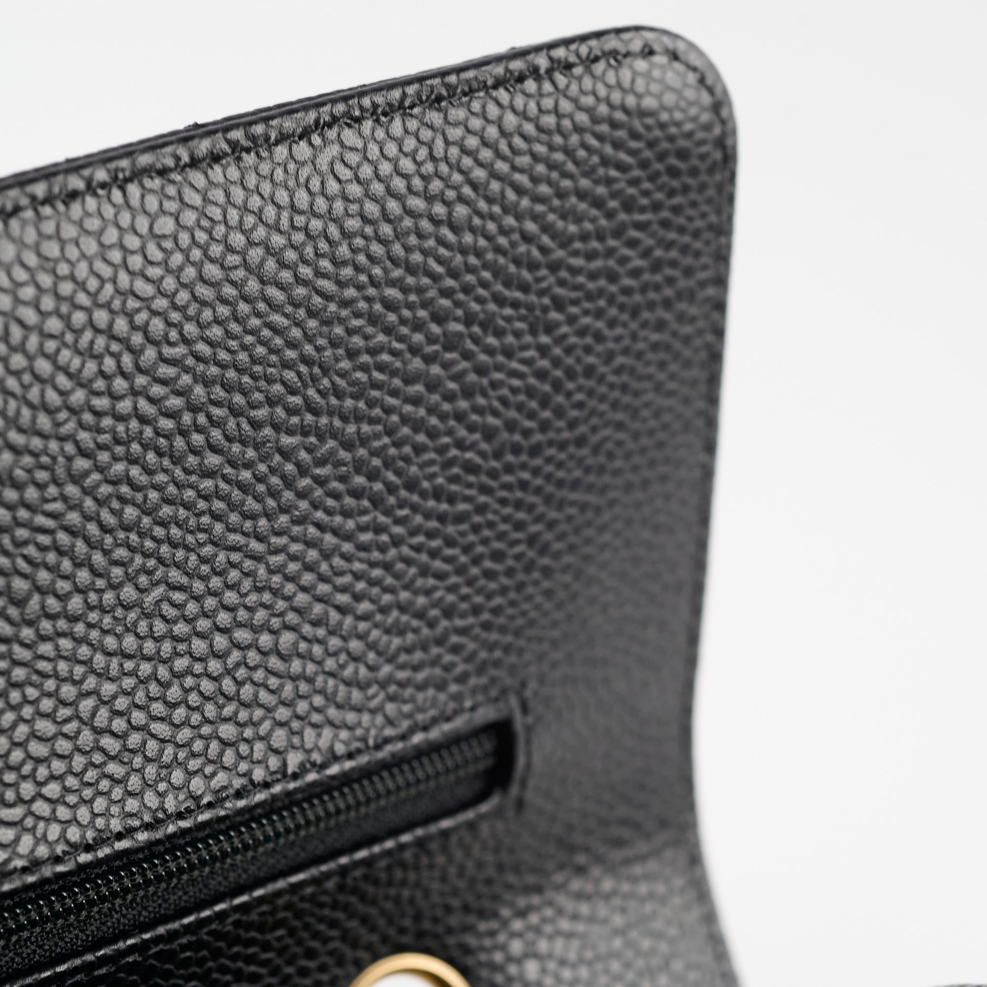 Chanel Medium/Large Quilted Classic Flap Caviar Black (Microchipped)