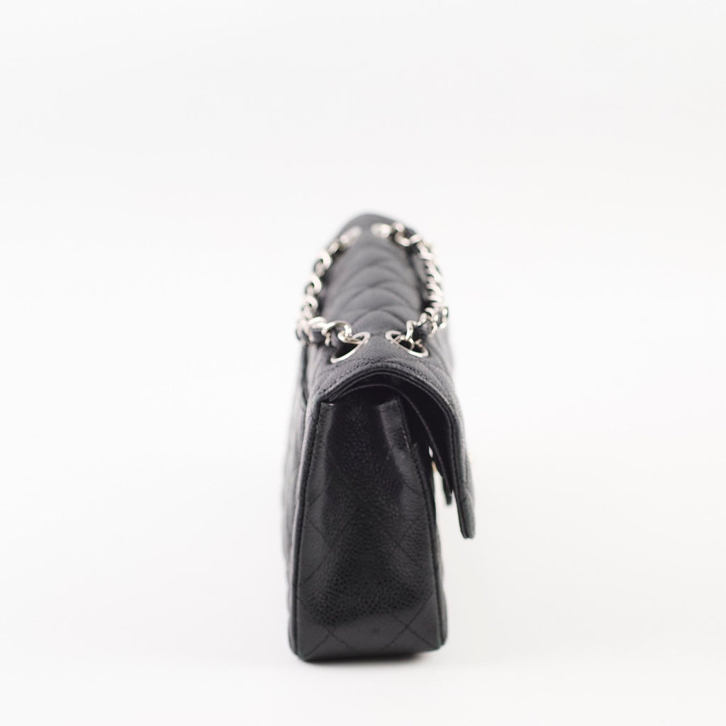 Chanel Small Classic Flap Bllack Caviar SHW 11 series