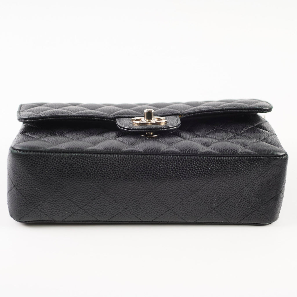 Chanel Small Classic Flap Bllack Caviar SHW 11 series