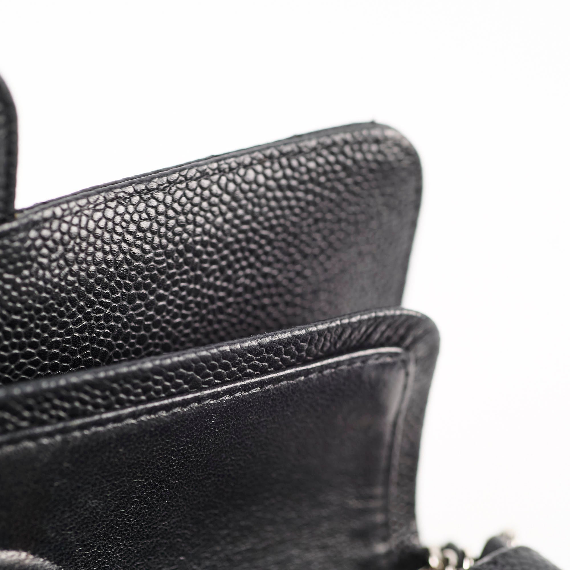 Chanel Small Classic Flap Bllack Caviar SHW 11 series