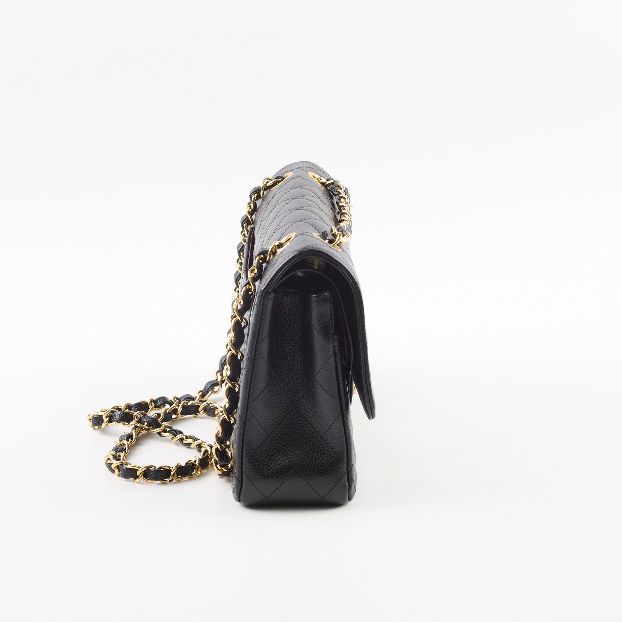 Chanel Caviar Medium Classic Flap Black 19 Series