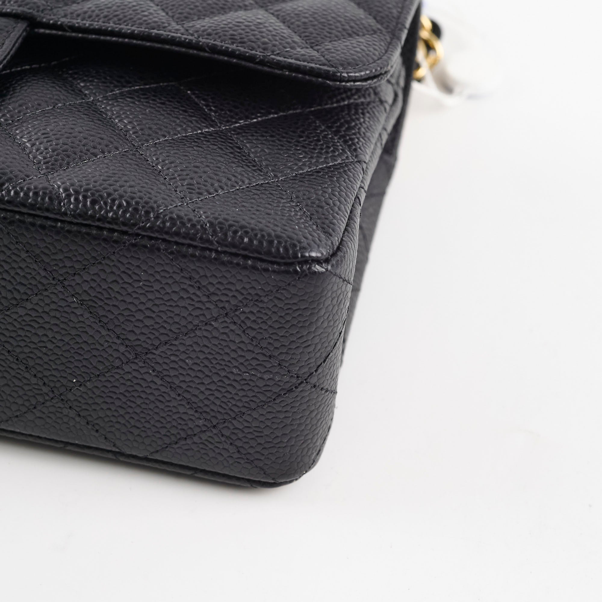 Chanel Caviar Small Classic Flap GHW Black 18 Series