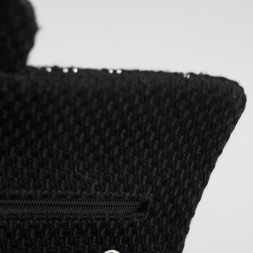 Chanel Medium/large Classic Flap CC Crystal Tweed Black