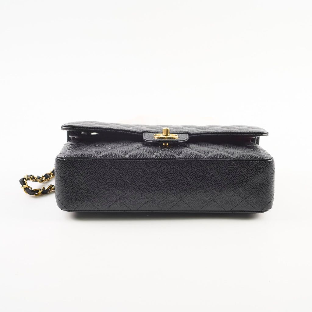 Chanel M/L Classic Flap Caviar Black (Microchipped)