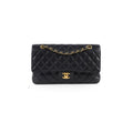 Chanel Medium/Large Caviar Double Classic Flap Black