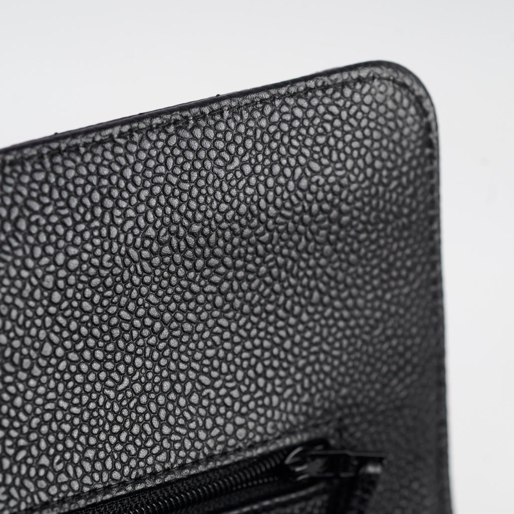 Chanel Medium/Large Caviar Double Classic Flap Black