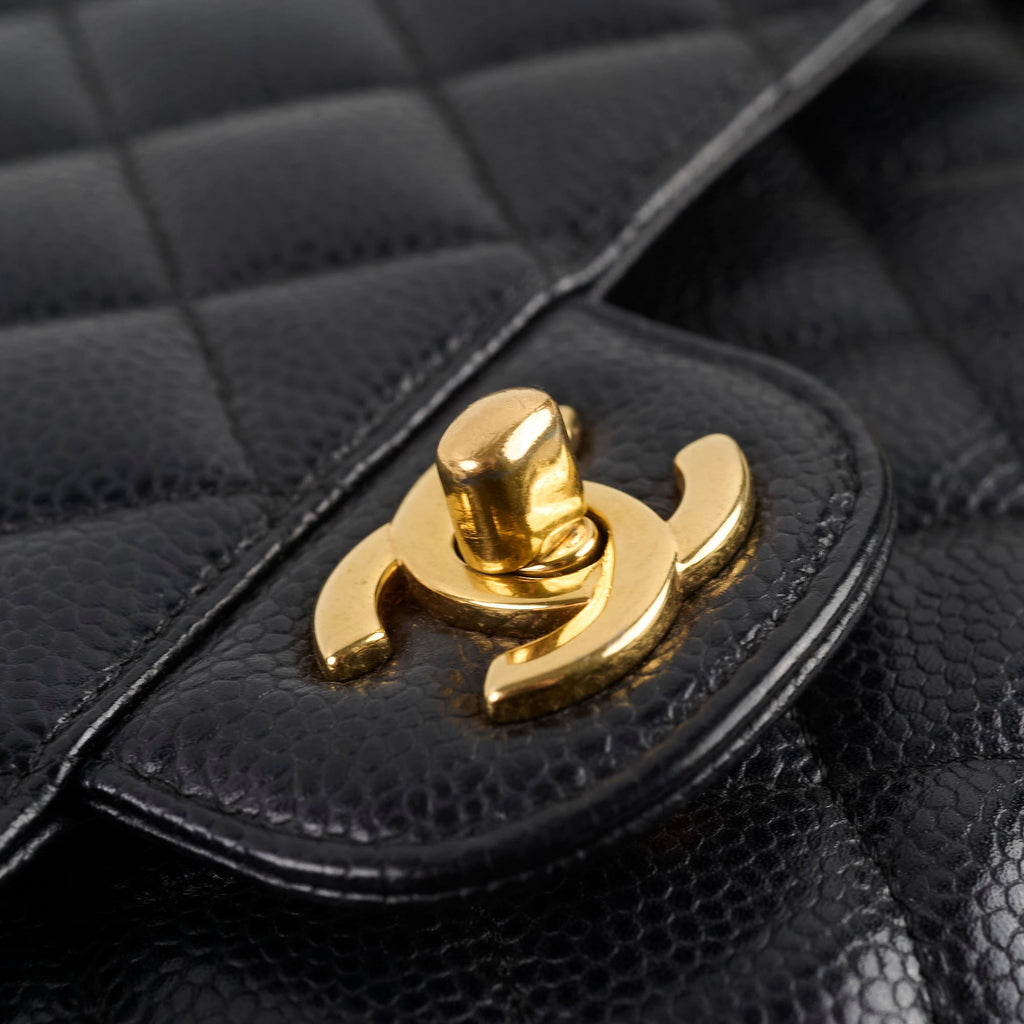 Chanel Caviar Medium/Large Classic Flap Black