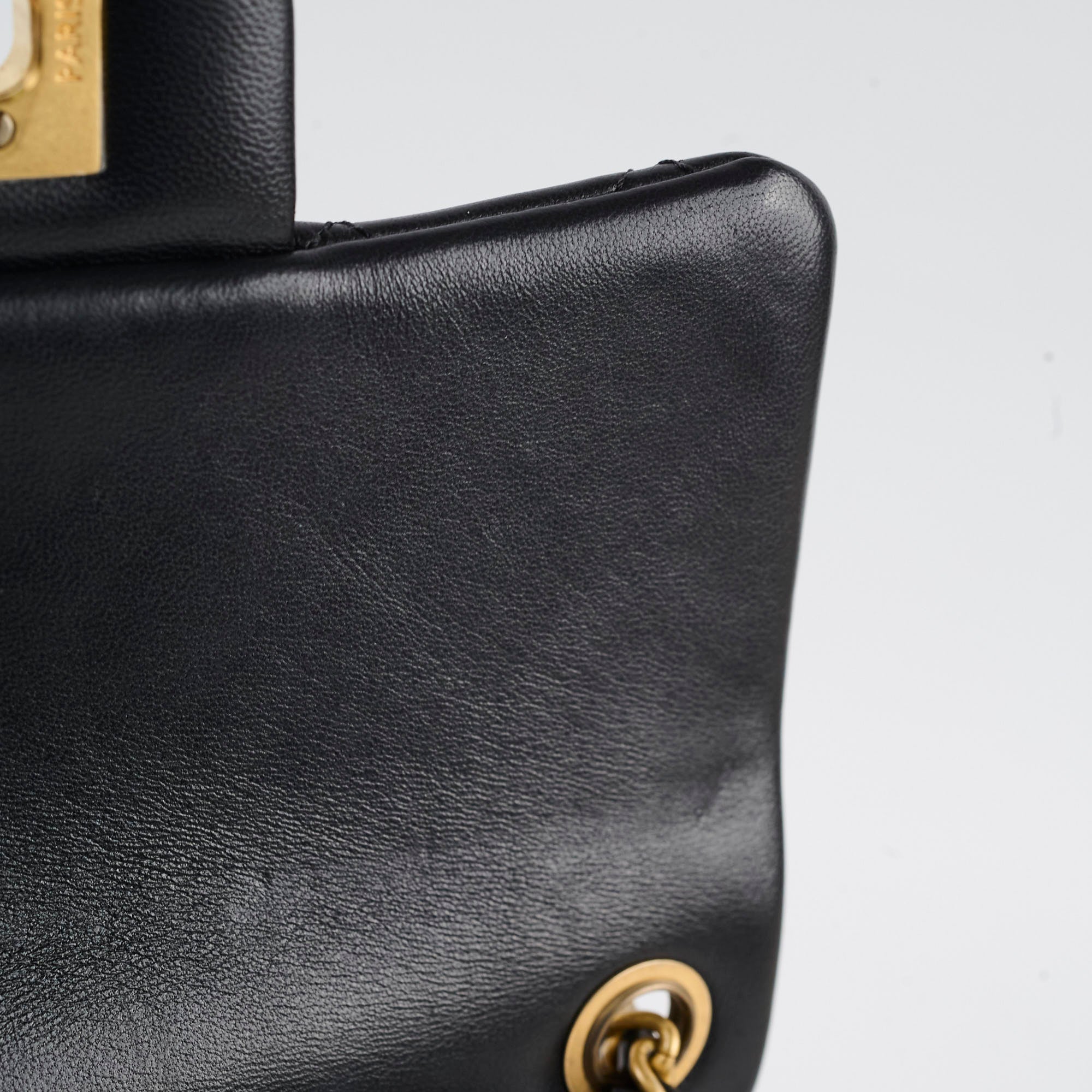 Chanel Pearl Crush Square Mini Black Lambskin GHW