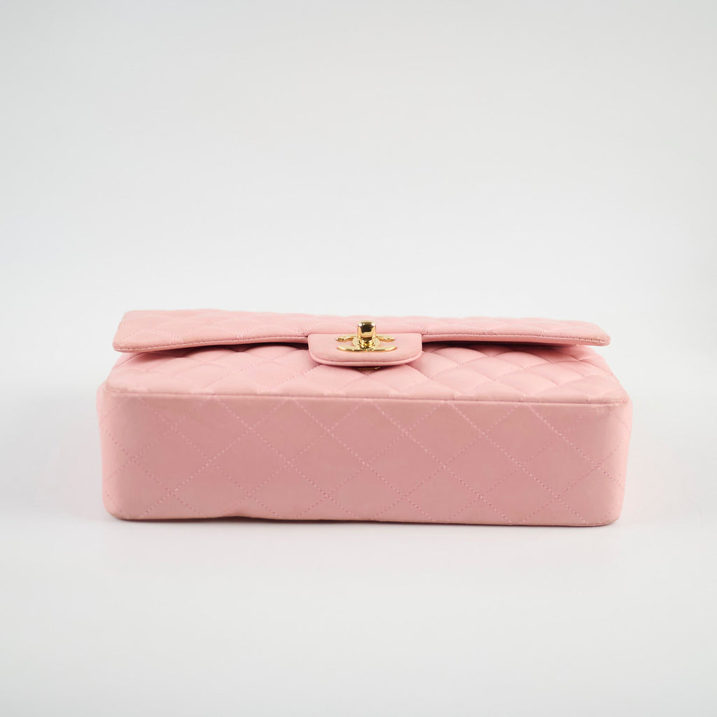 Chanel Pink Medium Classic Flap (24k Gold Plated Hardware)