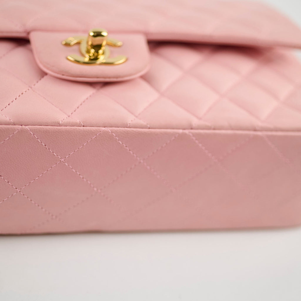 Chanel Pink Medium Classic Flap (24k Gold Plated Hardware)