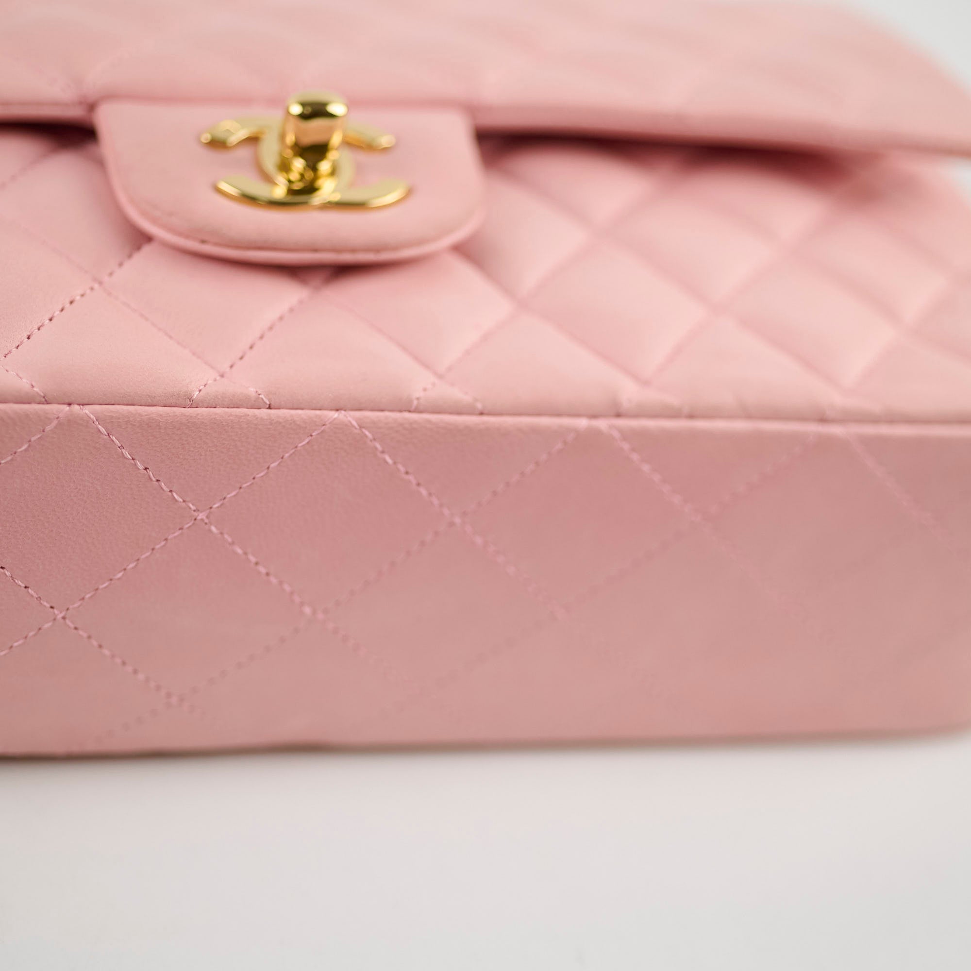 Chanel Pink Medium Classic Flap (24k Gold Plated Hardware)