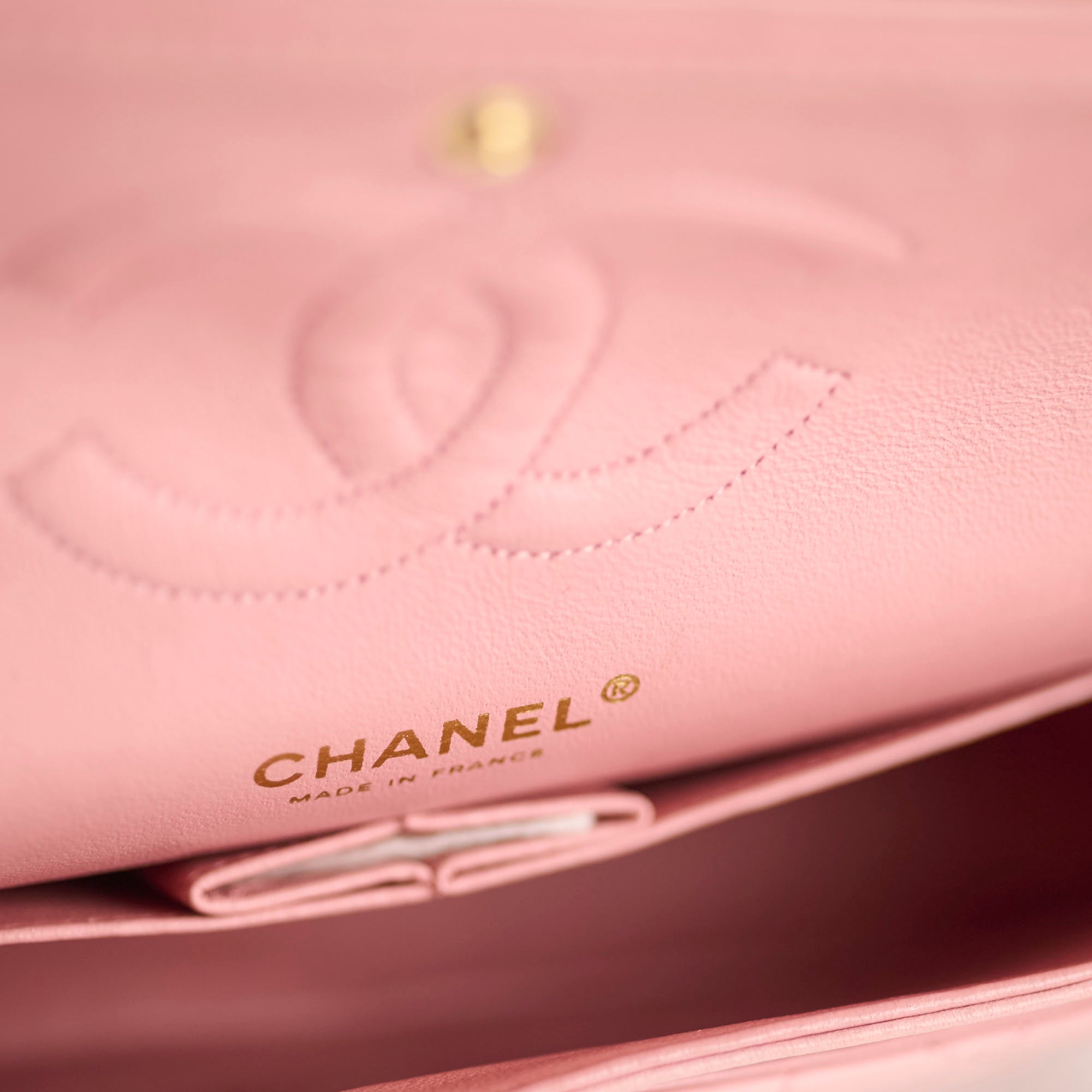 Chanel Pink Medium Classic Flap (24k Gold Plated Hardware)