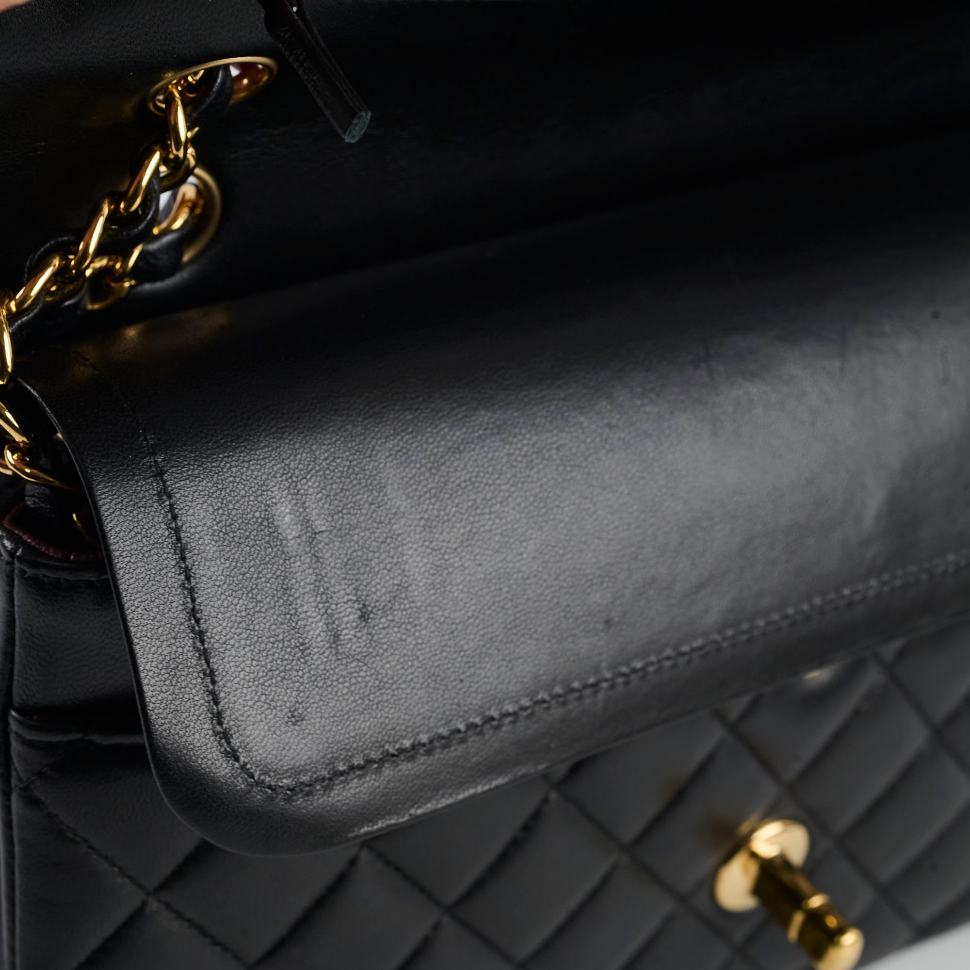 Chanel Classic Flap M/L Lambskin Black