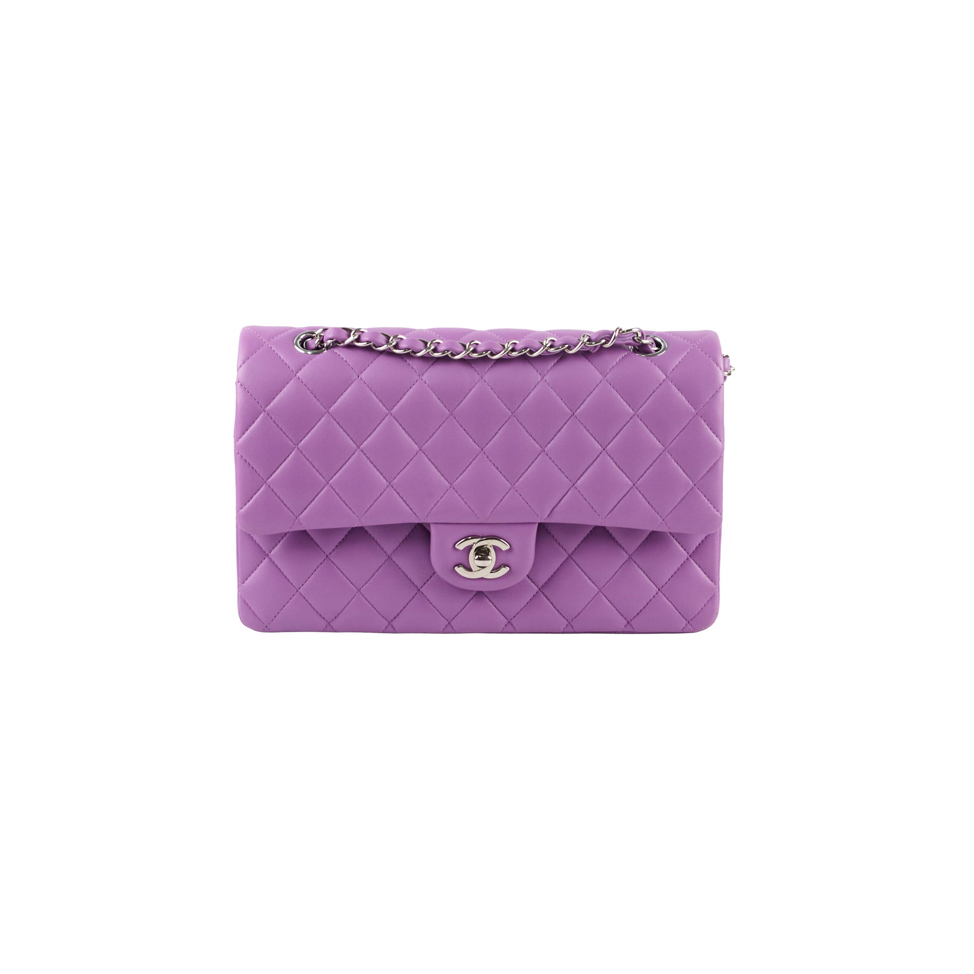 Chanel Classic Flap Lambskin Medium Purple