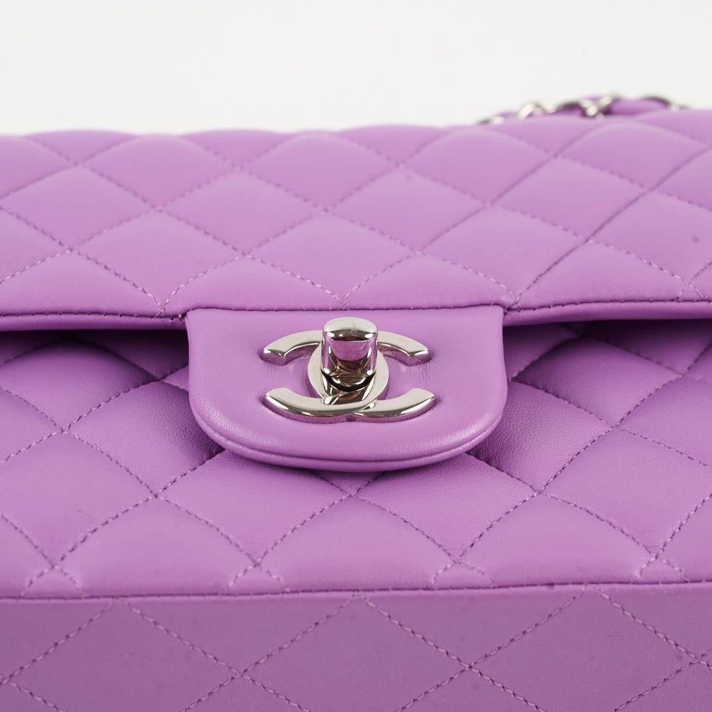 Chanel Classic Flap Lambskin Medium Purple