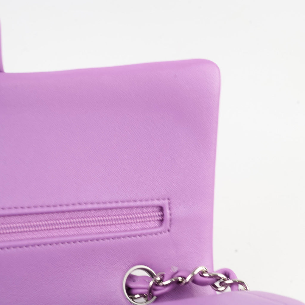 Chanel Classic Flap Lambskin Medium Purple