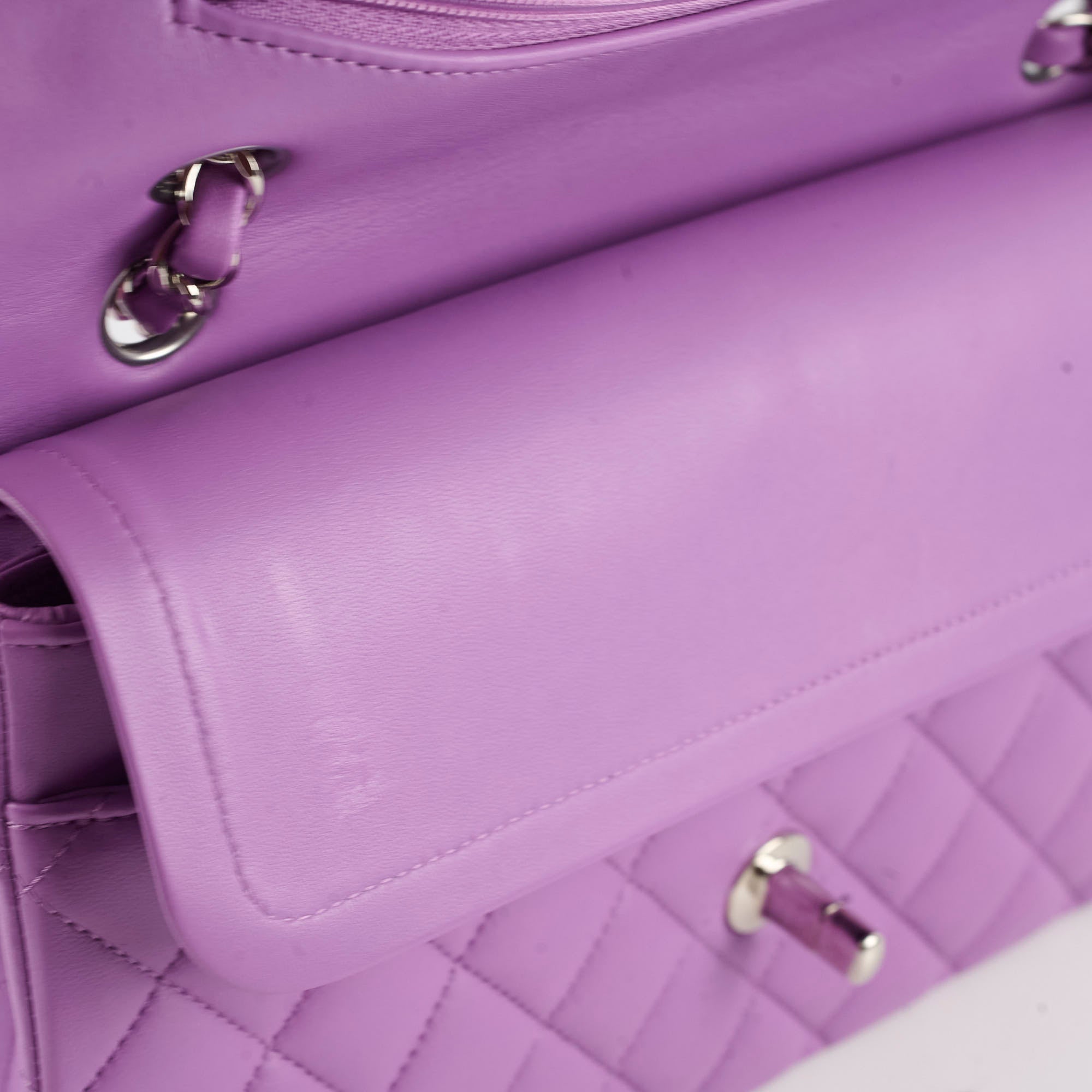 Chanel Classic Flap Lambskin Medium Purple