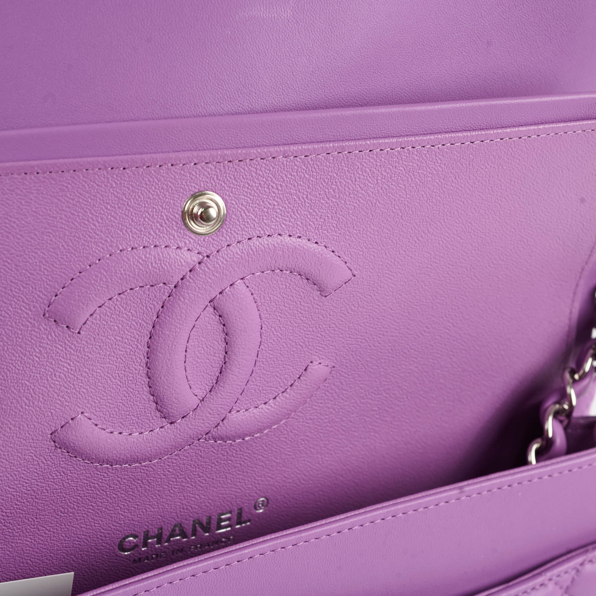 Chanel Classic Flap Lambskin Medium Purple
