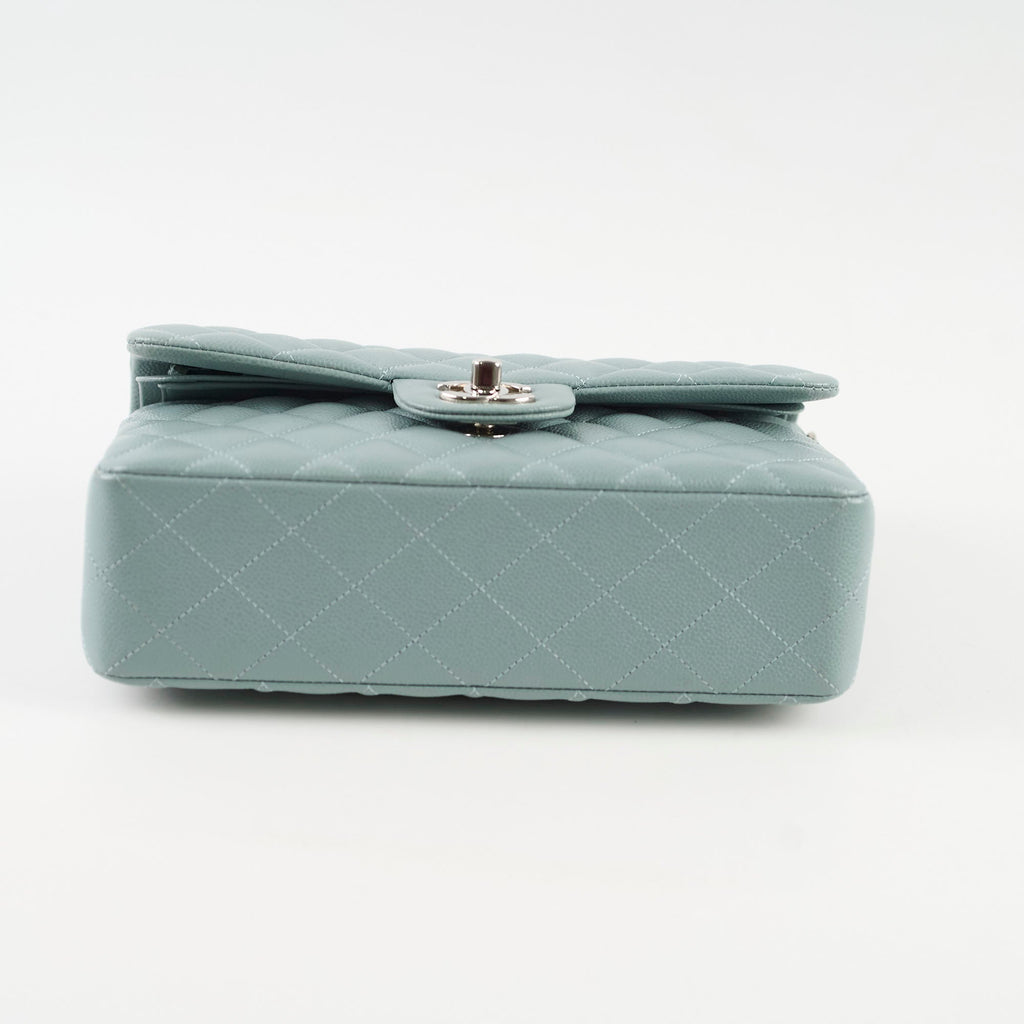 Chanel Small Classic Flap Dusty Blue Caviar 30 Series
