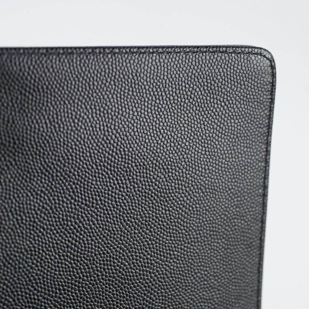 Chanel Old Medium Classic Flap Black Caviar Ruthenium HW (microchip)