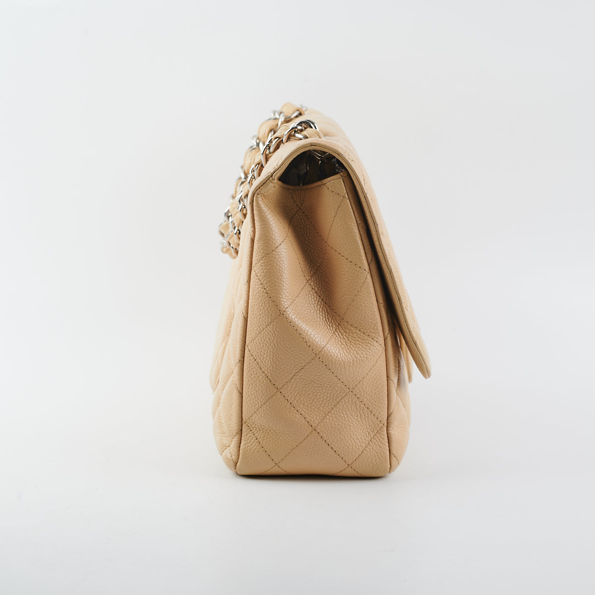 Chanel Classic Flap Jumbo Caviar Beige